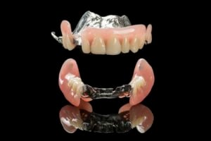 Upper and Lower Flexible Partial Dentures